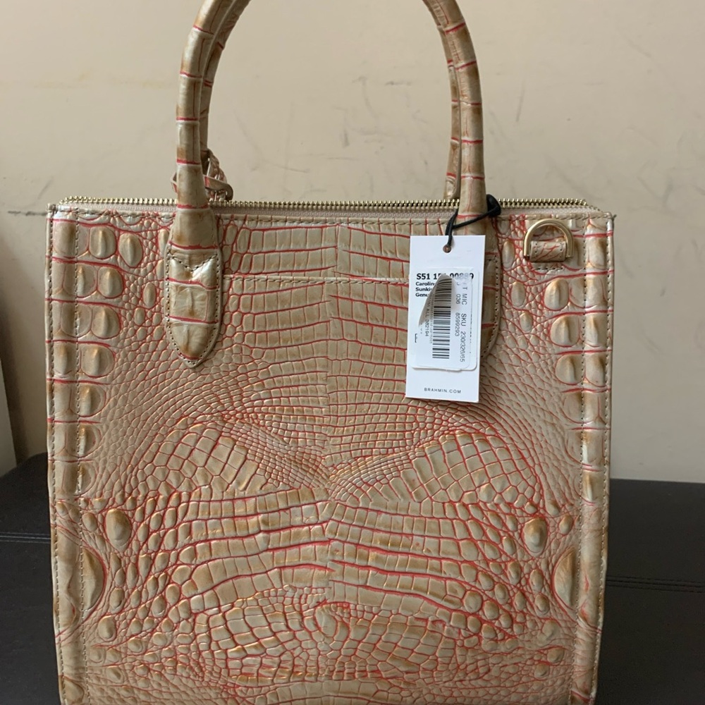 BRAHMIN Caroline Sunkiss Satchel NWT PRICE FIRM stock photos only - Picture 7 of 9